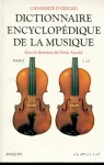 Dictionnaire encyclopédique de la musique tome 2 L à Z