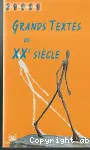 Grands textes du XX ème