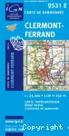 Carte de randonnée Clermont-Ferrand