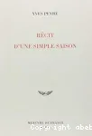 Récits d'une simple saison